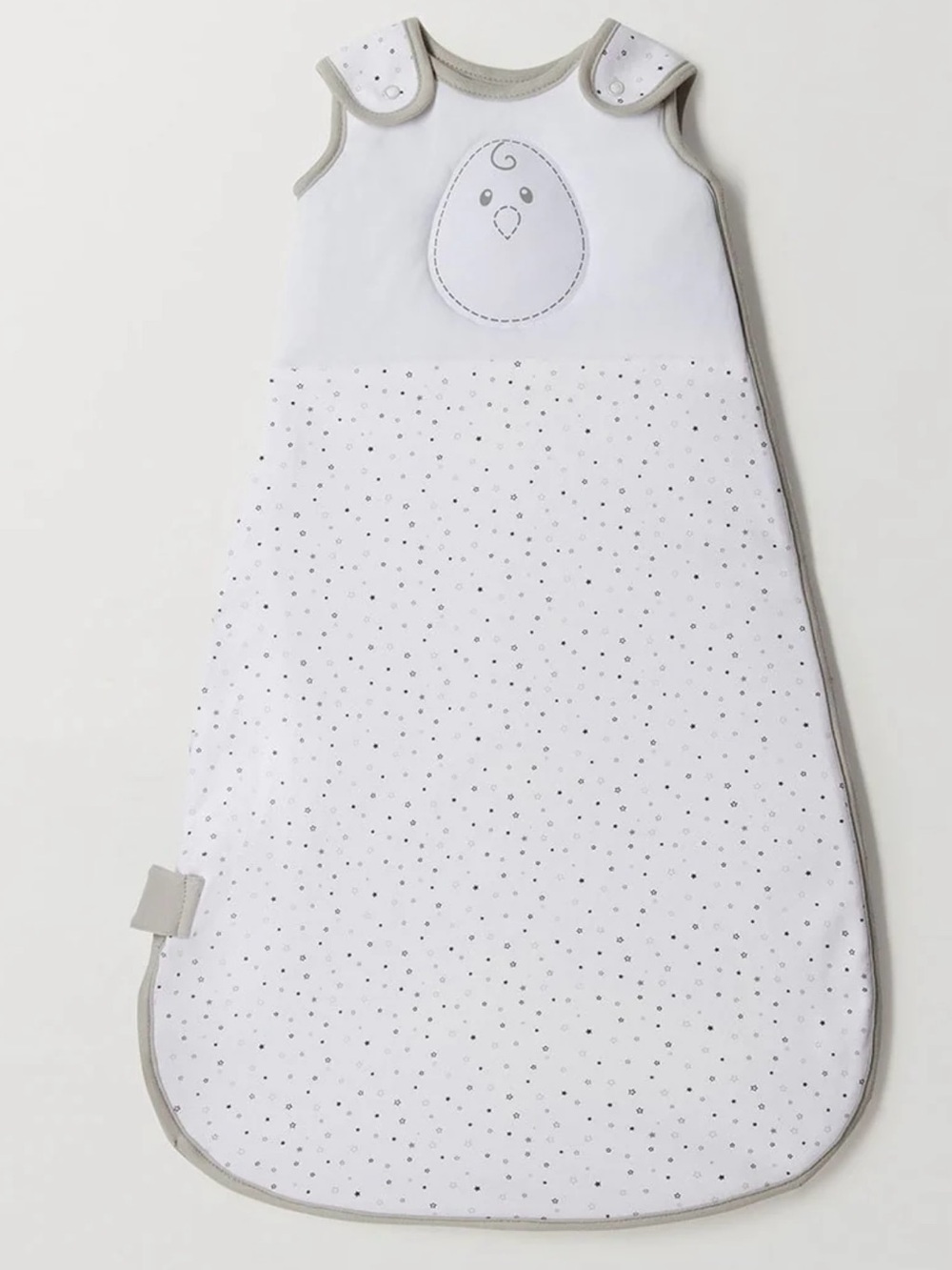 Nested Bean Zen Sleep Sack Wearable Blanket Stardust Grey Size S (0-6M)